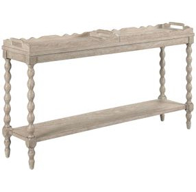 Batiste Creme Breve 58" Rectangular Console Table