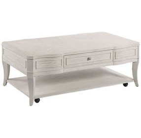 Harmony Talia White Rectangular Cocktail Table