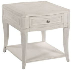 Harmony Talia White Rectangular End Table