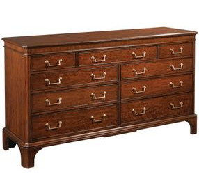 Andover Medium Stain 9 Drawer Dresser