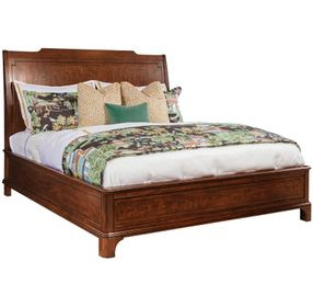 Helmuth Medium Stain King Sleigh Bed