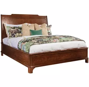 Helmuth Medium Stain King Sleigh Bed