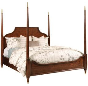 Duncan Medium Stain Queen Poster Bed