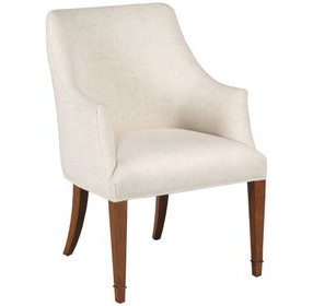 Noell Cream Upholstered Arm Chair