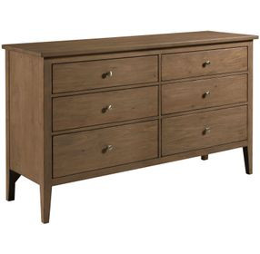 Glenwood Bark 6 Drawer Dresser