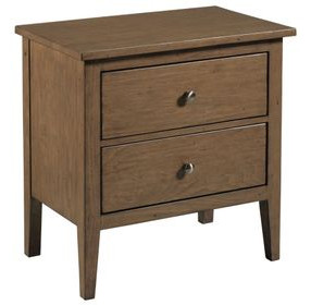 Glenwood Bark 2 Drawer Nighstand with LED Light