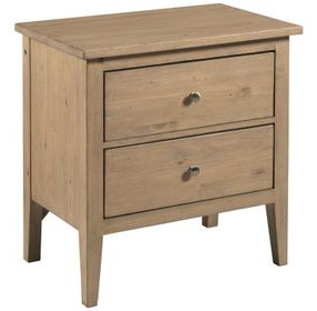 Glenwood Oatmeal 2 Drawer Nighstand with LED Light