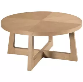 Archetype Light Caramel Round Coffee Table