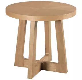 Archetype Light Caramel Round End Table