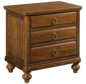 Harrison Heritage Maple 3 Drawer Nighstand with LED Light
