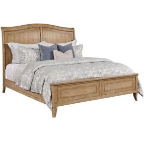 Cadence Light Stain Queen Sleigh Bed