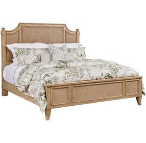 Randall Light Stain King Panel Bed