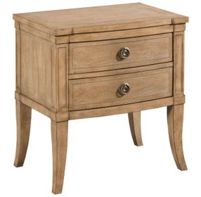 Chastain Caramel 2 Drawer Nightstand with USB Charging