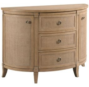 Woodfield Caramel 3 Drawer Demilune Chest