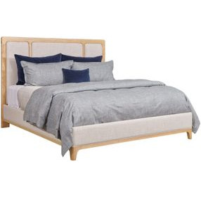 Kendall Ash King Upholstered Panel Bed