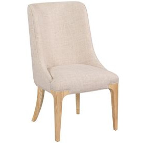 Mcguire Ash Upholstered Host Chair