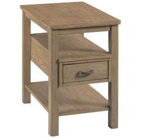 Costa Way Hamilton Taupe Rectangular Charging Chairside Table