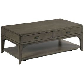 Nicolette Hamilton Charcoal Rectangular Coffee Table with Casters
