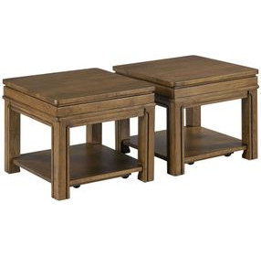 Nicolette Hamilton Auburn Square Bunching Coffee Table Set of 2