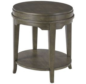 Nicolette Hamilton Charcoal Oval End Table