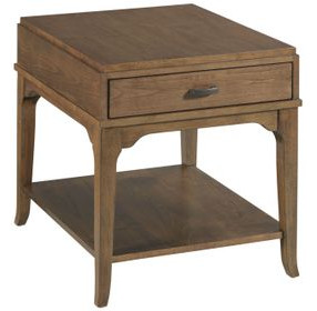Nicolette Hamilton Auburn Rectangular End Table with 1 Drawer