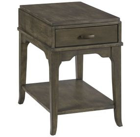 Nicolette Hamilton Charcoal Rectangular Chairside Table