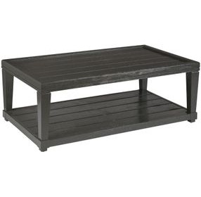 Oliver Hamilton Ebony Rectangular Coffee Table with Casters