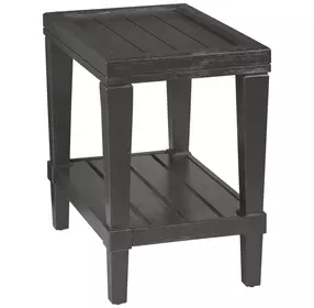 Oliver Hamilton Ebony Rectangular Chairside Table