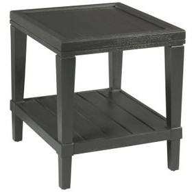 Oliver Hamilton Ebony Rectangular End Table