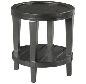 Oliver Hamilton Ebony Round End Table