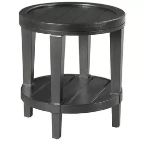 Oliver Hamilton Ebony Round End Table
