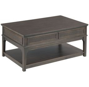 Serra Hamilton Soft Black Rectangular Lift Top Coffee Table