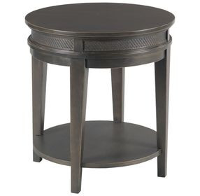 Serra Hamilton Soft Black Round End Table