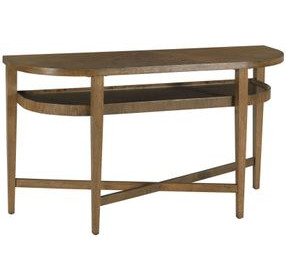 Eldon Medium Stain D Shaped Console Table