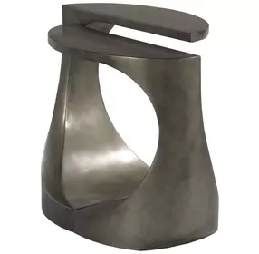 Hidden Treasures Gray D Shaped Side Table Set