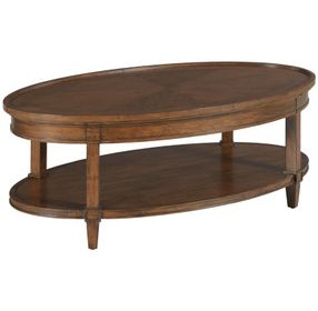 Longham Warm Auburn Oval Coffee Table
