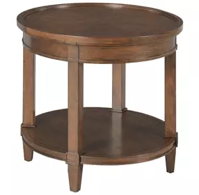 Longham Warm Auburn Oval End Table