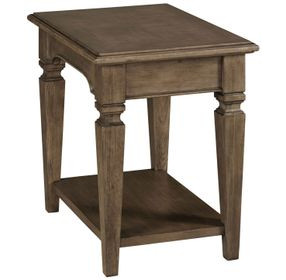 Maribelle Dark Stain Rectangular Chairside Table
