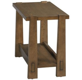 Thornton Medium Stain Rectangular Chairside Table