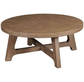 Weisman Medium Stain Round Cocktail Table