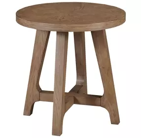 Weisman Medium Stain Round End Table
