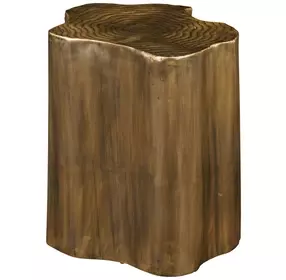 Hidden Treasures Brass Stump Side Table