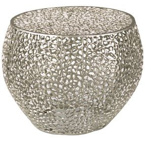 Hidden Treasures Nickel Round Coffee Table