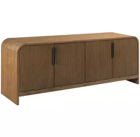 Hidden Treasures Adele Medium Stain 4 Door Storage Cabinet