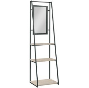 Hidden Treasures Beige and Black Etagere