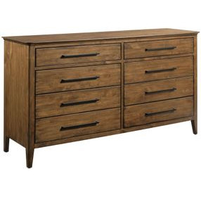 Abode Larson Medium Stain 8 Drawer Dresser