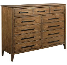 Abode Larson Medium Stain Tall 11 Drawer Dresser