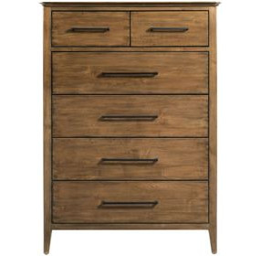 Abode Larson Medium Stain 6 Drawer Chest