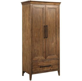 Abode Kingsley Medium Stain 2 Door Armoire