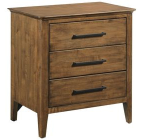 Abode Larson Medium Stain 3 Drawer Nightstand